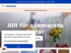 'lagerhaus.se' screenshot