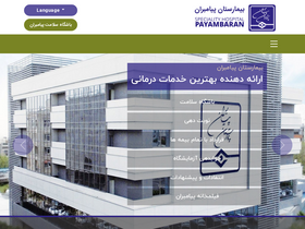 'payambaranhospital.com' screenshot