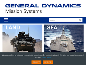 'gdmissionsystems.com' screenshot