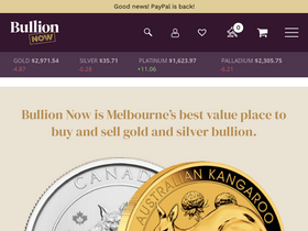 'bullionnow.com.au' screenshot
