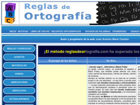 'reglasdeortografia.com' screenshot