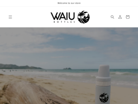 waiubottles.com homepage screenshot
