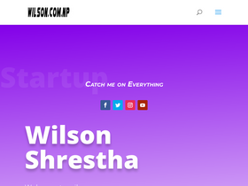 'wilson.com.np' screenshot