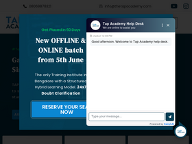 'thetapacademy.com' screenshot