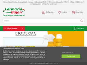 'farmaciabajan.ro' screenshot