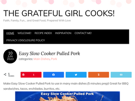 'thegratefulgirlcooks.com' screenshot