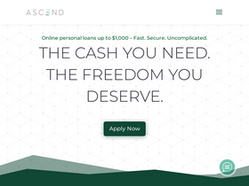 'ascendloans.com' screenshot