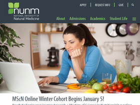 'nunm.edu' screenshot