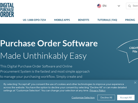 'digitalpurchaseorder.com' screenshot