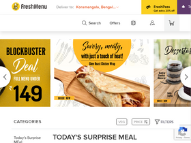 'freshmenu.com' screenshot