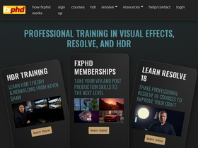 'fxphd.com' screenshot