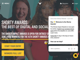 'shortyawards.com' screenshot