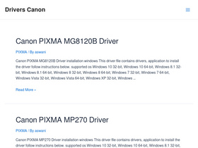 'drivers-canon.com' screenshot