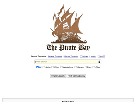 'thepirates-bay.org' screenshot