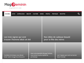 'magfeminin.com' screenshot