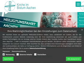 'bistum-aachen.de' screenshot
