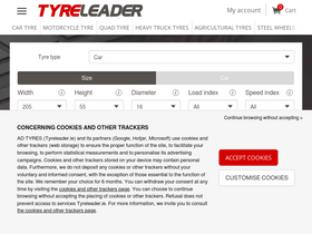 'tyreleader.ie' screenshot