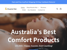 Muscle Mat homepage screenshot