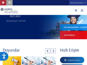 'ankaramedipol.edu.tr' screenshot