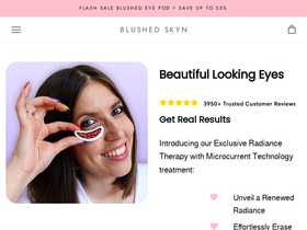 Blushed Skyn homepage screenshot