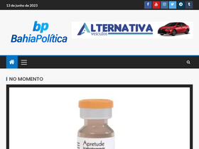 'bahiapolitica.com.br' screenshot