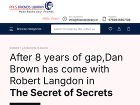 'friendslibrary.in' screenshot