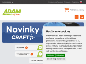 'adamsport.eu' screenshot