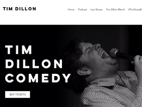 'timdilloncomedy.com' screenshot