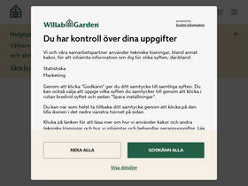 'willabgarden.se' screenshot