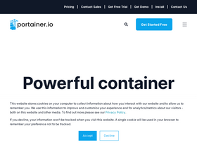 'portainer.io' screenshot