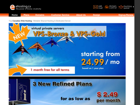 'ehosting.ca' screenshot