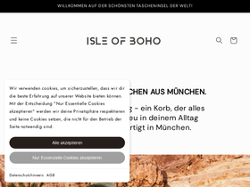 isleofboho.com homepage screenshot