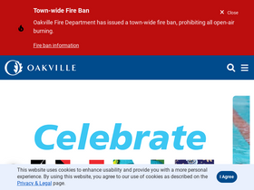 'oakville.ca' screenshot