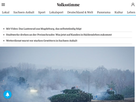 'volksstimme.de' screenshot