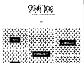 'sarahtitus.com' screenshot