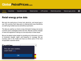 'globalpetrolprices.com' screenshot