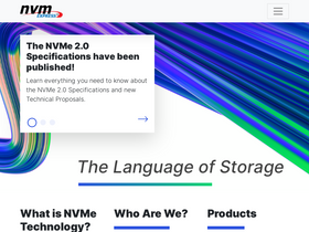 'nvmexpress.org' screenshot