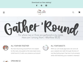'gatherroundhomeschool.com' screenshot