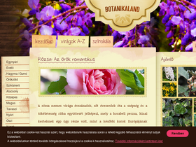 'botanikaland.hu' screenshot