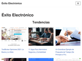 'exitoelectronico.com' screenshot