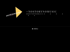 'nostorynomusic.com' screenshot