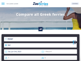 'zasferries.com' screenshot