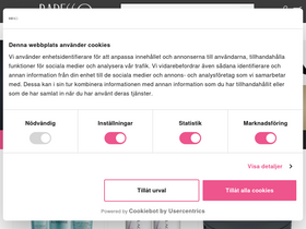 'baressoshop.se' screenshot