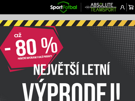 'sportfotbal.cz' screenshot