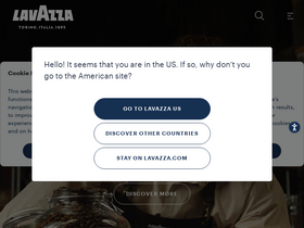 'lavazza.com' screenshot