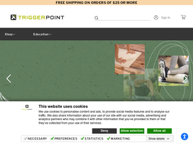 TriggerPoint homepage screenshot