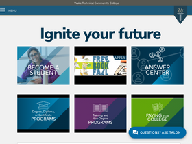 'waketech.edu' screenshot