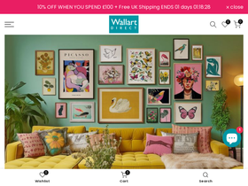 'wallart-direct.co.uk' screenshot