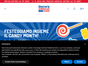 'davesamericanfood.com' screenshot
