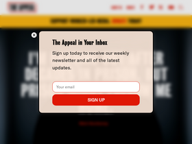 'theappeal.org' screenshot